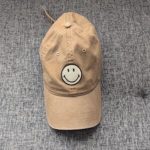 Tan Smiley Face Cap
